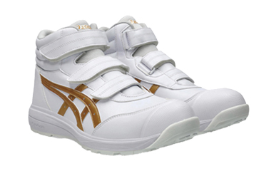 アシックス安全靴 ウィンジョブ CP312(100 ホワイトxピュアゴールド)